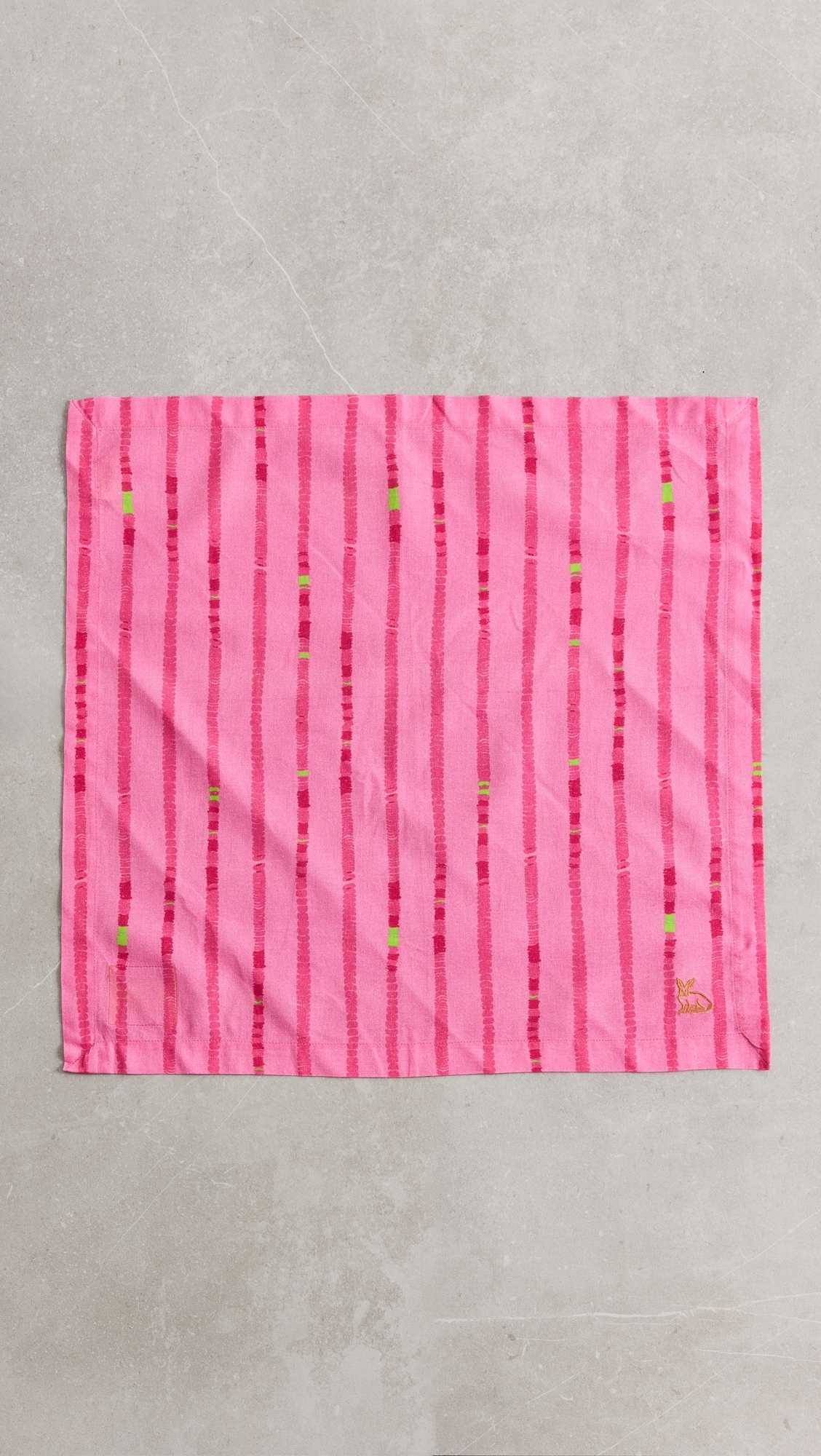 Napkin Set Red Ikat One Size