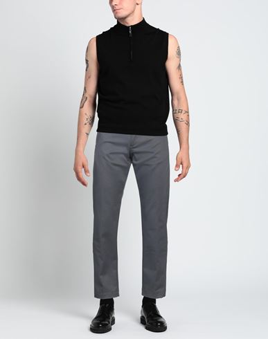 Patrizio Piscaglia Man Pants Lead Size 28 Cotton, Elastane