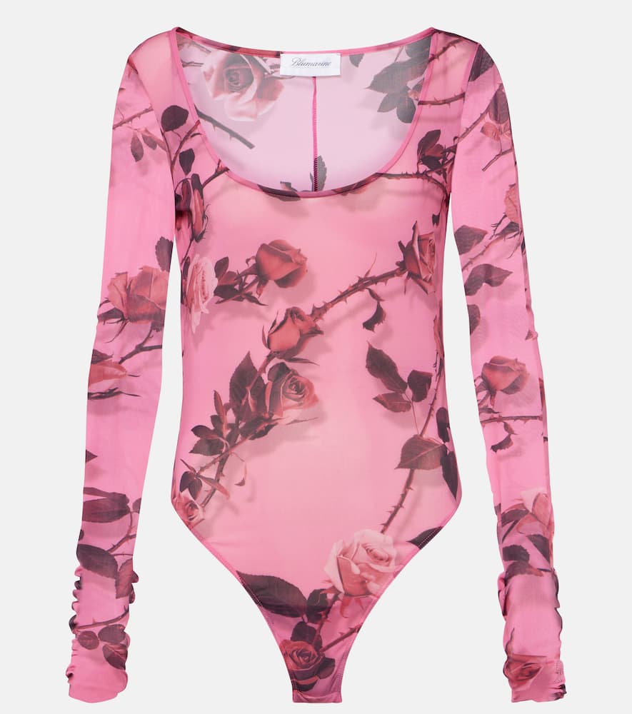 Floral printed bodysuit