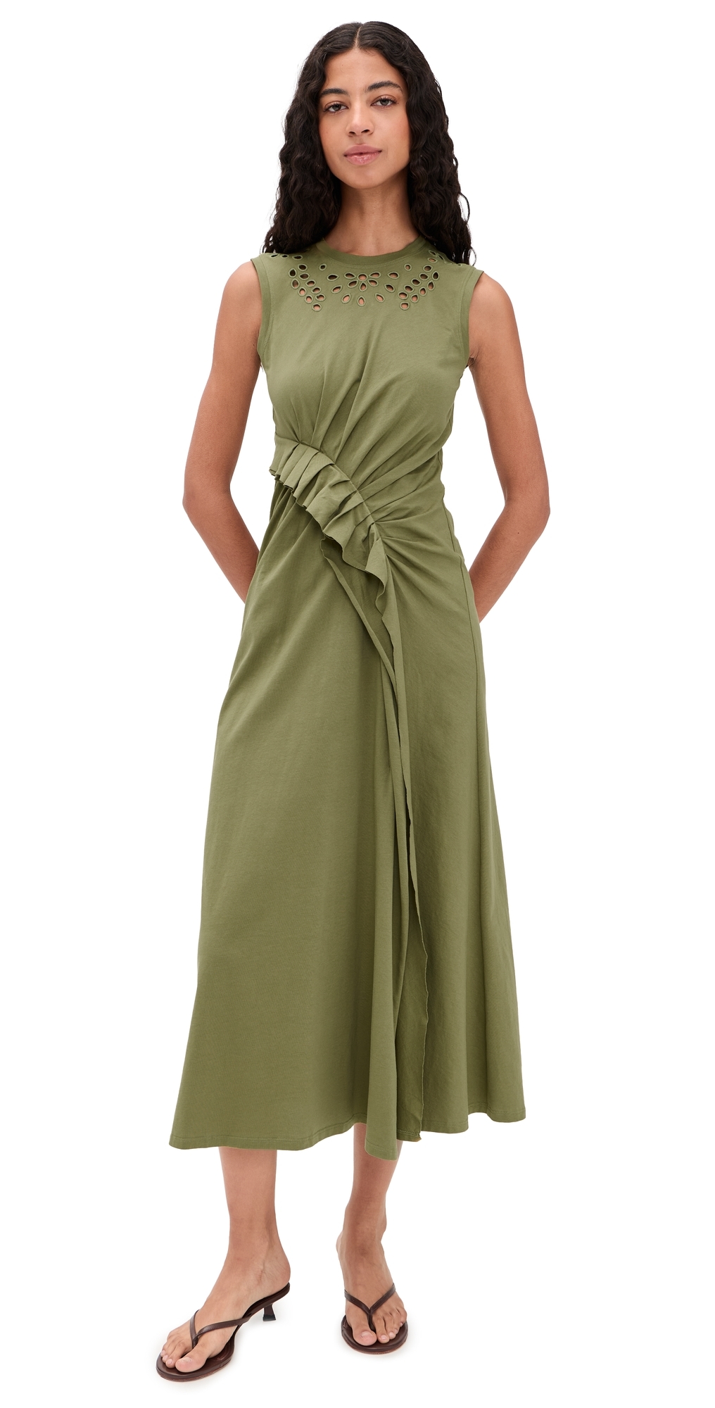 Jeune Cotton Dress Lichen