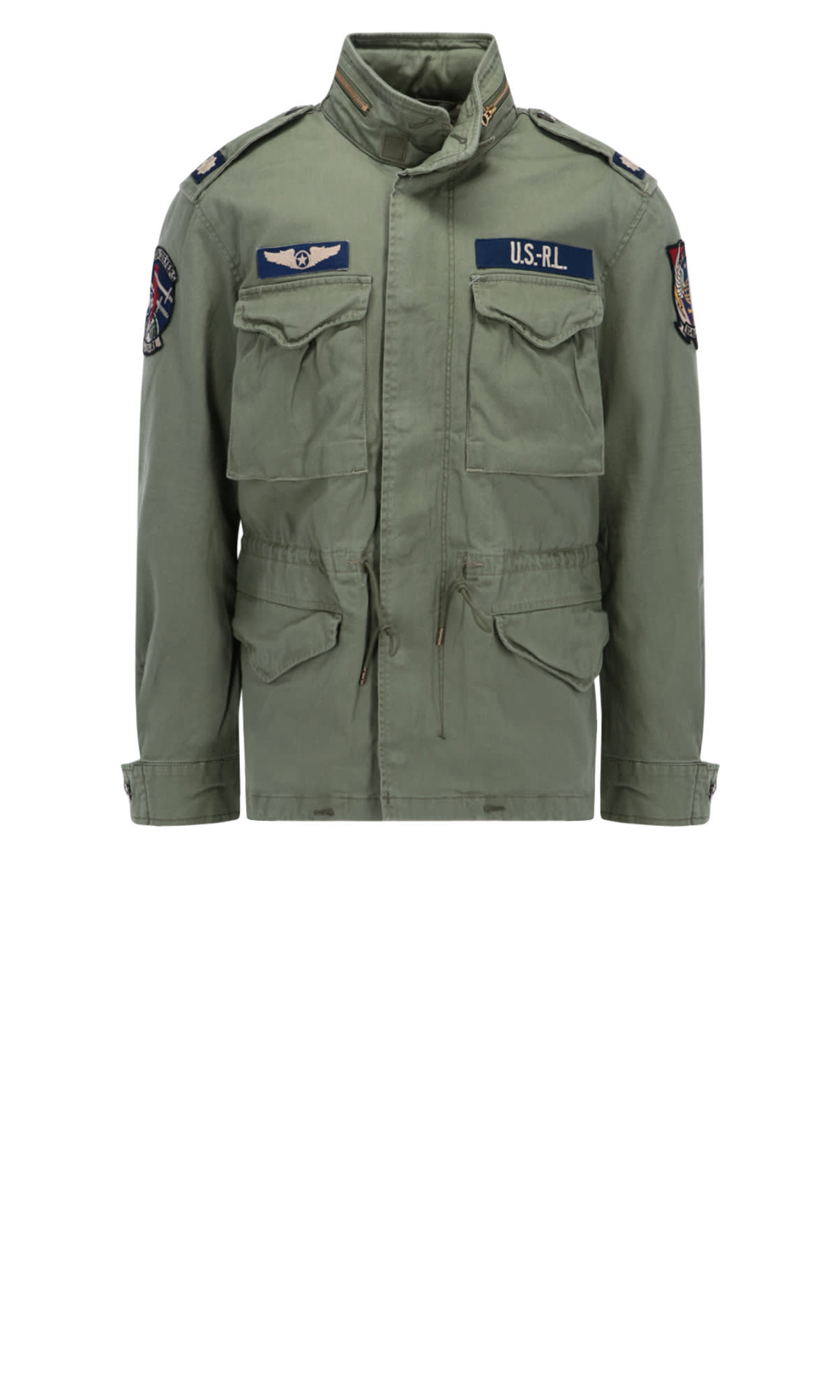 Herringbone field jacket - Green