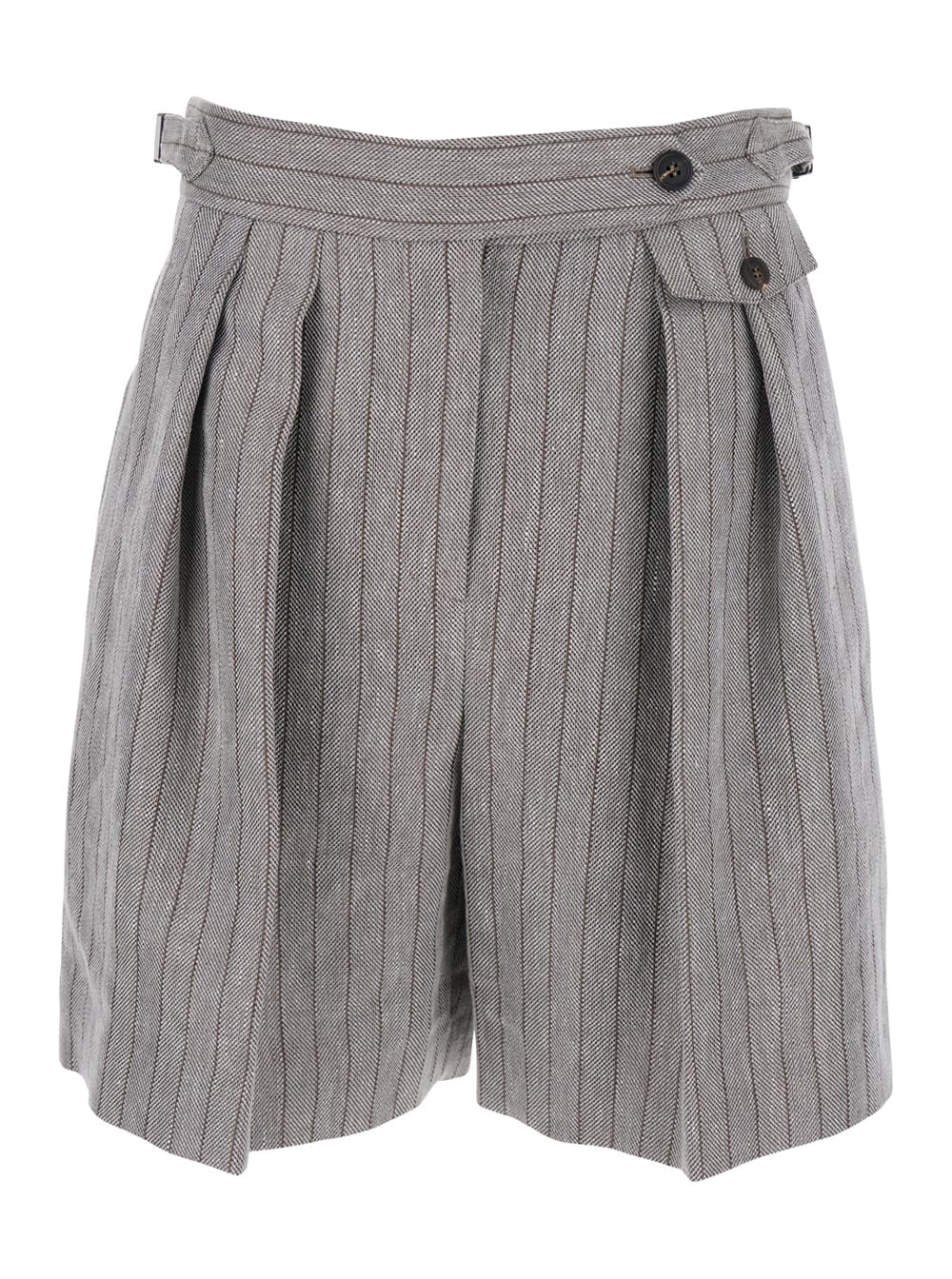Brunello Cucinelli pleat-detailing shorts - Grey