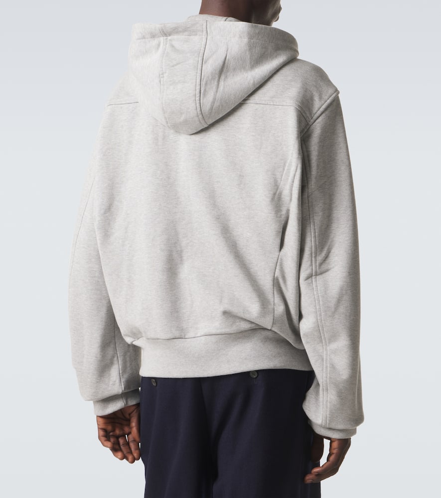 Cotton zip-up hoodie