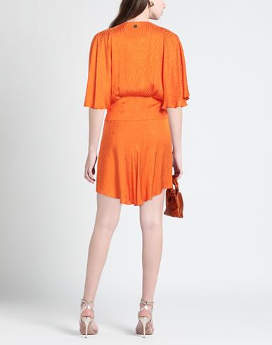 Woman Mini dress Orange Size 2 Viscose