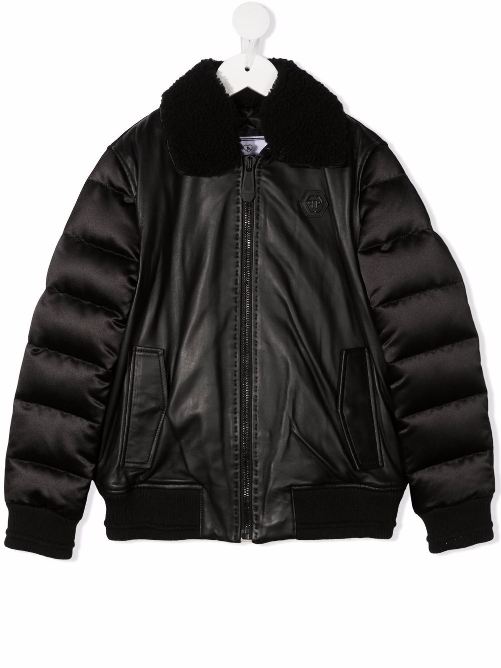 Iconic Plein padded-panel bomber jacker - Black