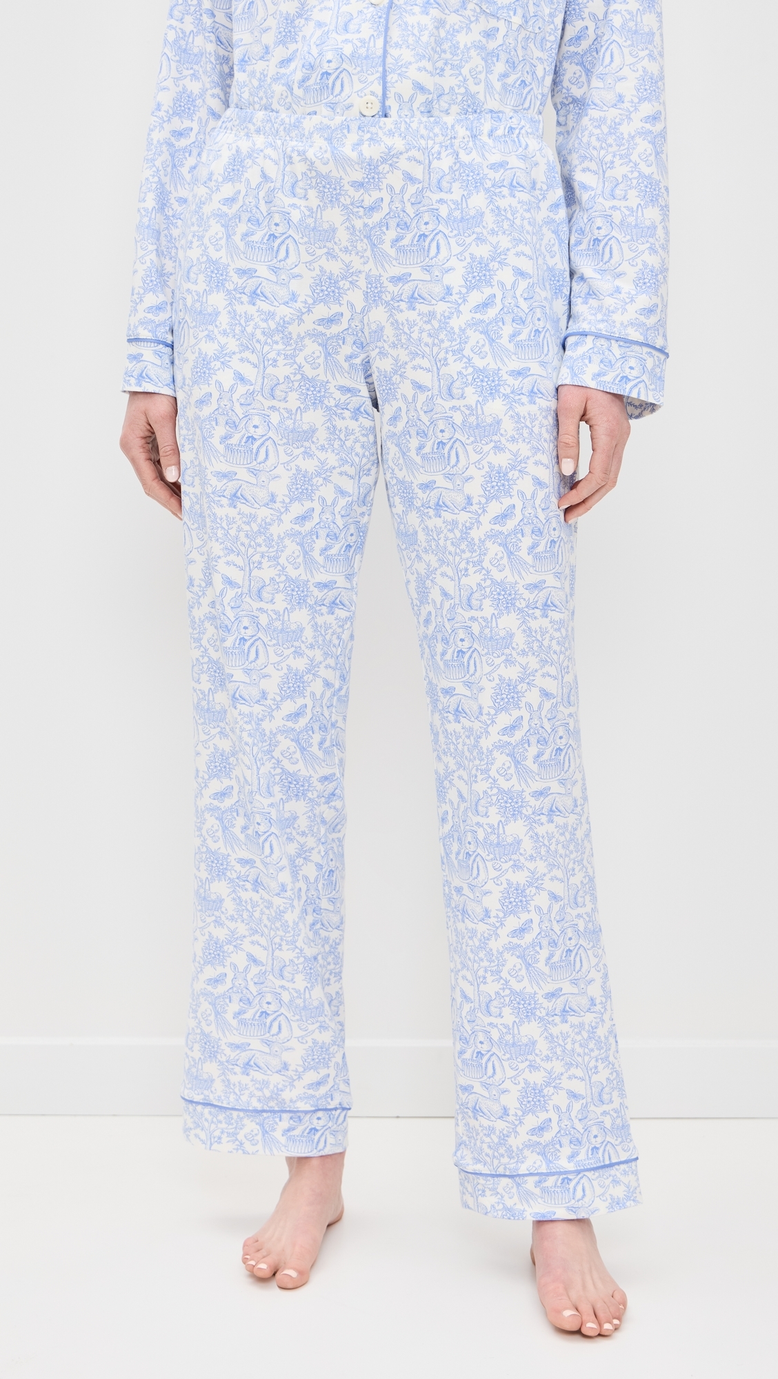 Cotton Knit Long Sleeve PJ Set Fairytale Forest