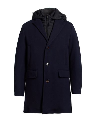 Man Coat Navy Size 44 Virgin Wool, Cashmere