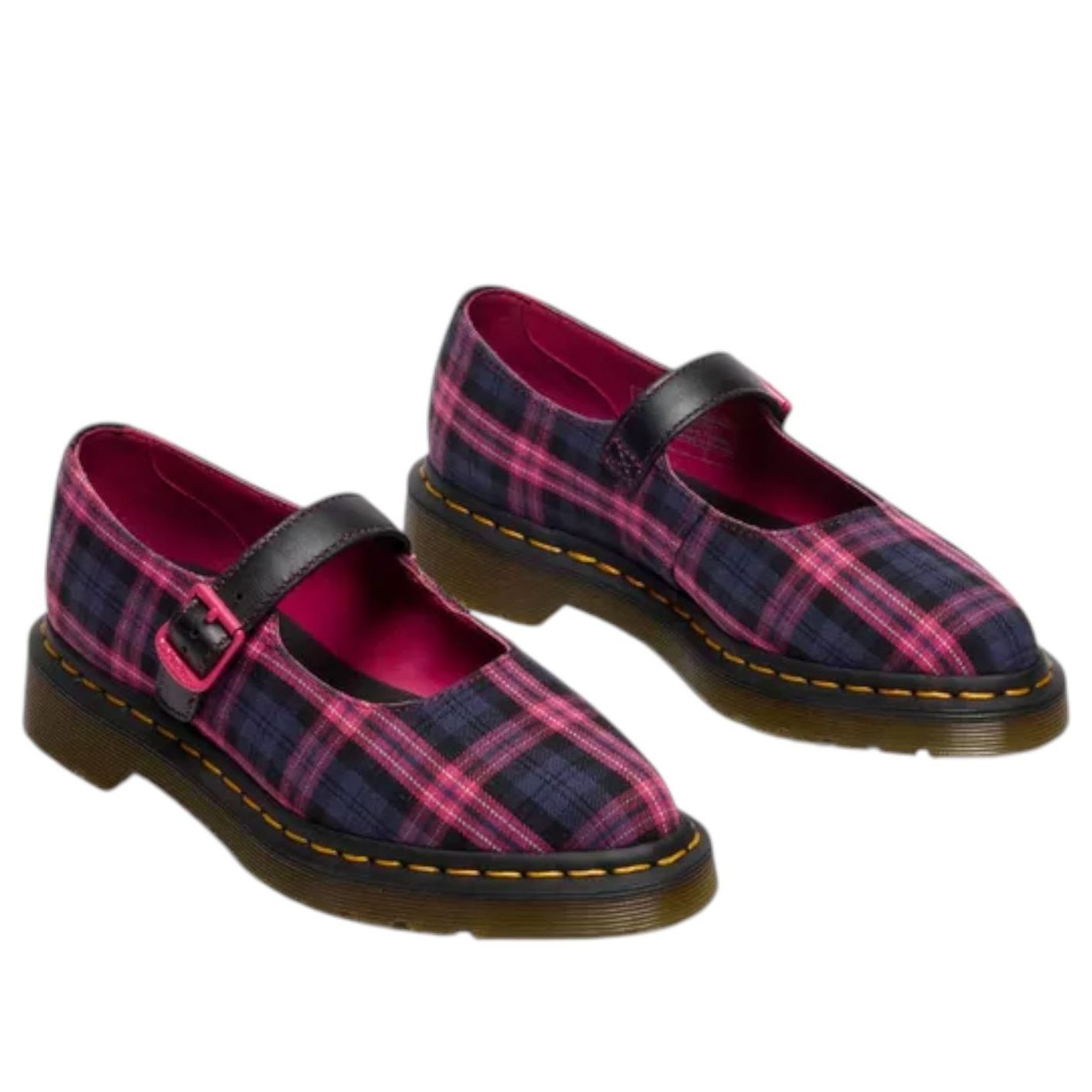 (WMNS) Elphie MJ Tartan 'Black Pink Multi'