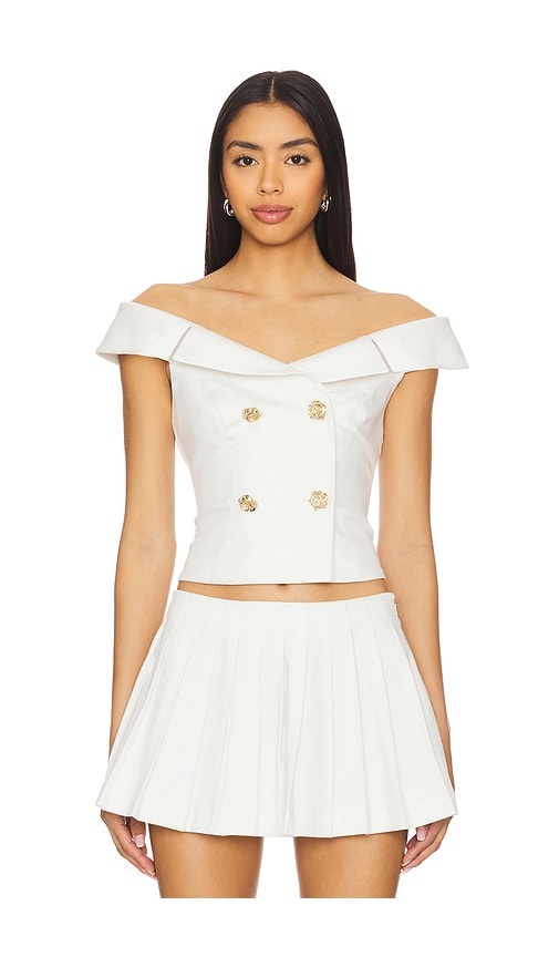 MAJORELLE Genevieve Top in White. -  XS also in L, M, S
