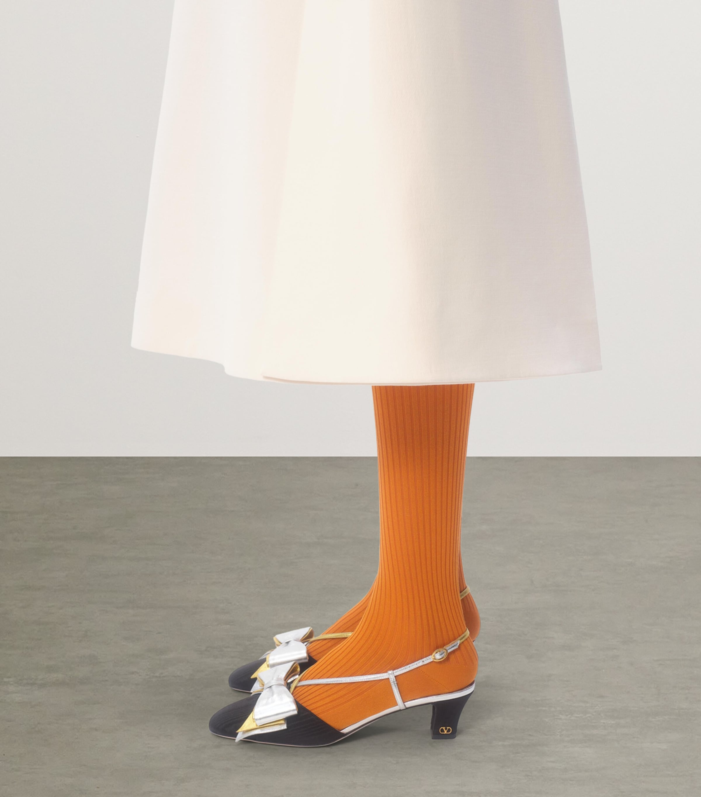 Virgin Wool-Silk Midi Dress