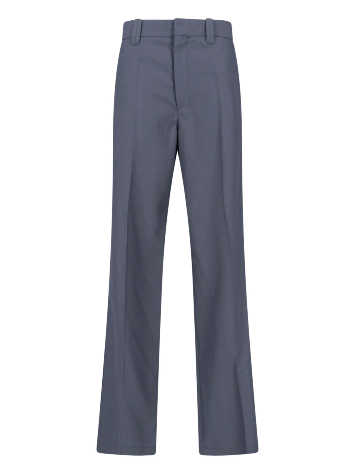 Tailored Wool-Blend Trousers with Cotton Lining