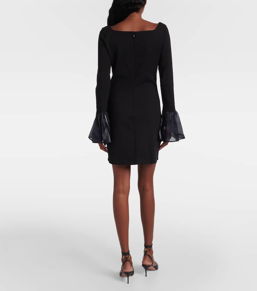 Hawthorne organza-trimmed minidress