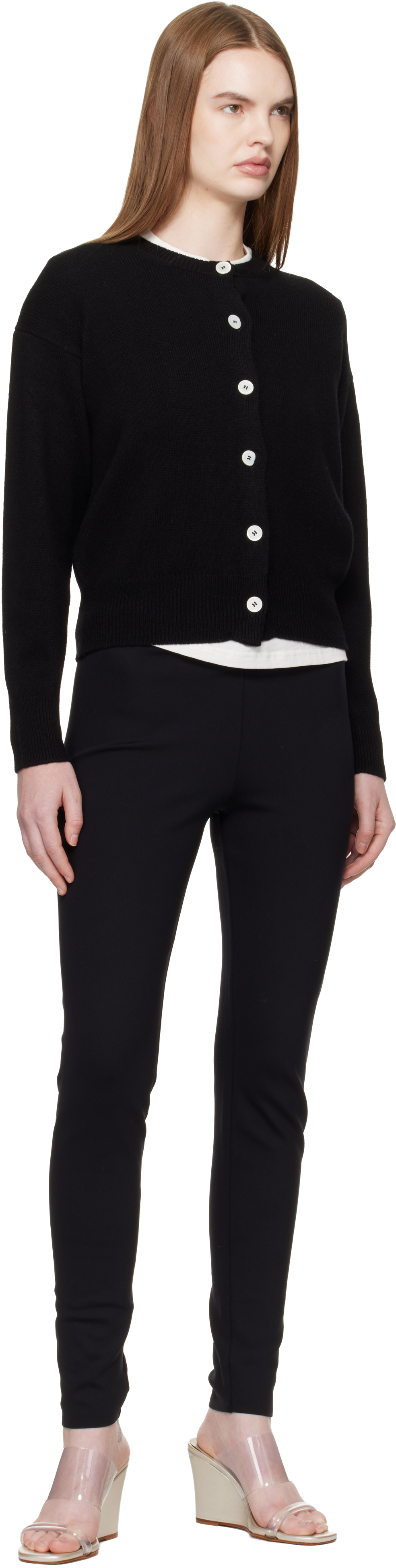 Black Ada Crewneck Cardigan
