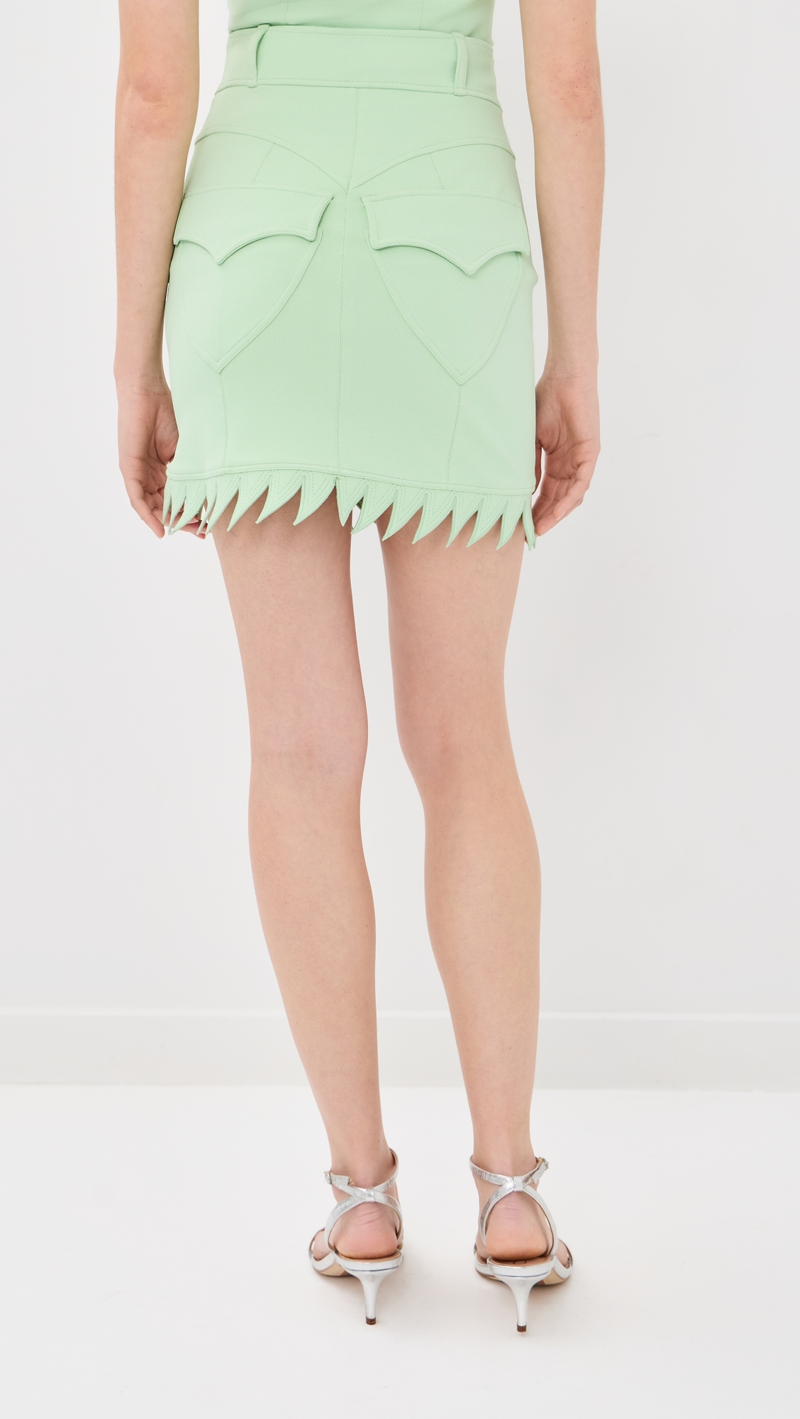 Summer Crepe Skirt Mint Green