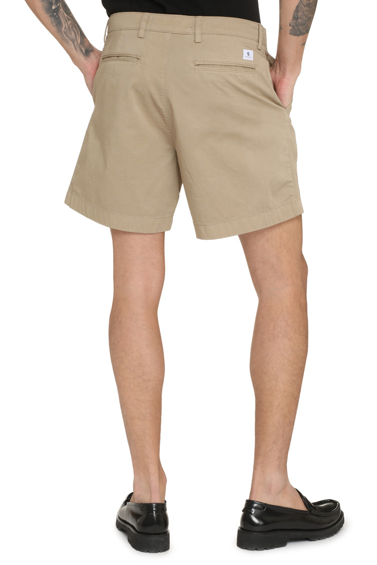 Light Beige Solid Shorts