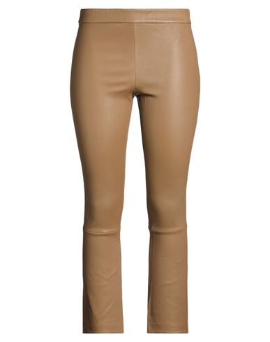 Woman Pants Light brown Size 6 Lambskin