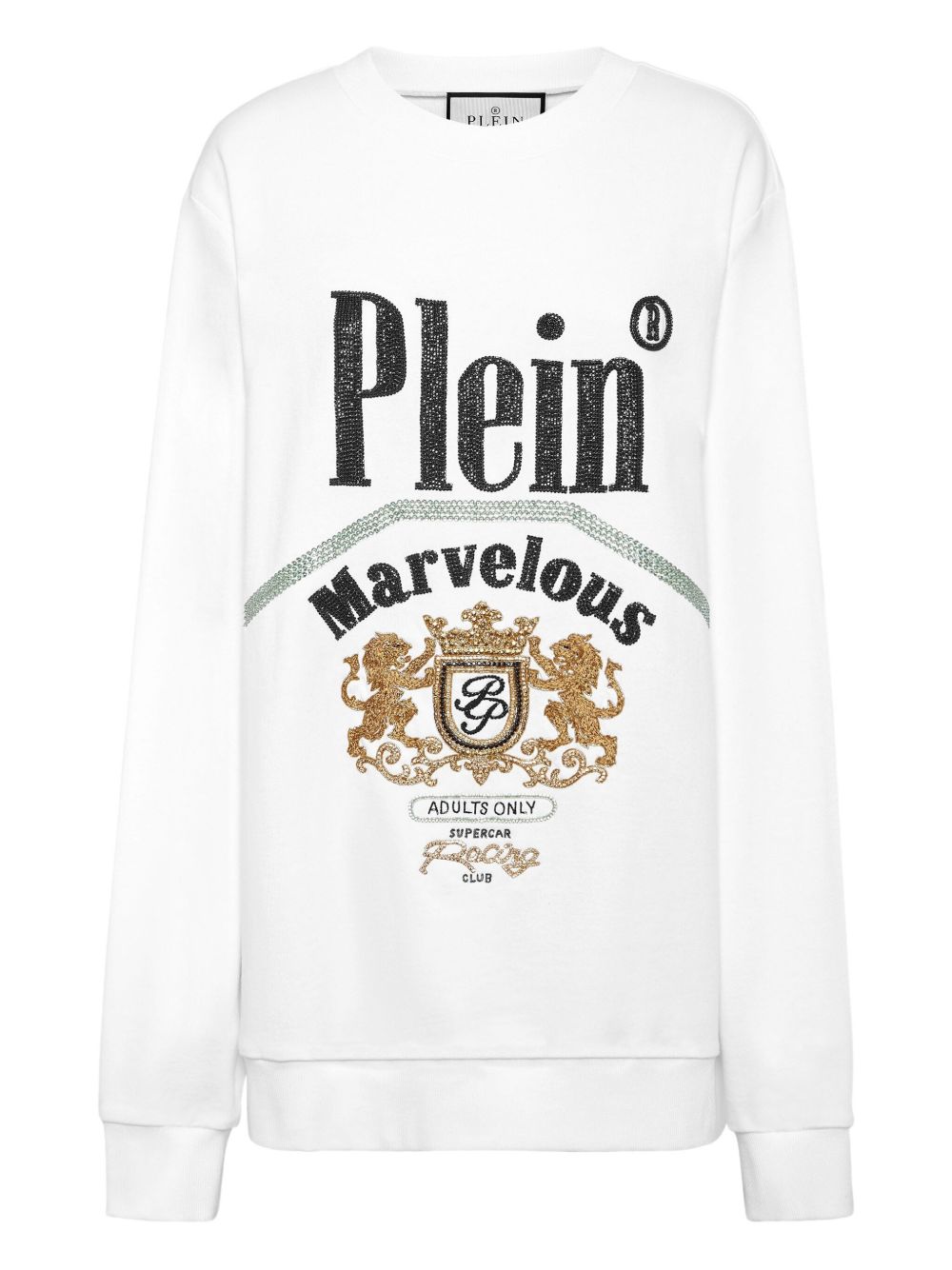 Philipp Plein logo-embellished sweatshirt - White