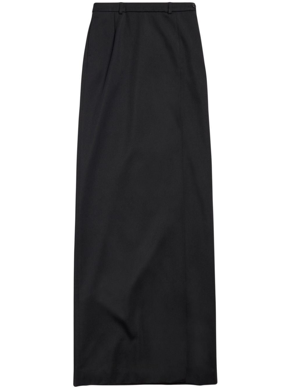 Slit tailored maxi skirt - Black
