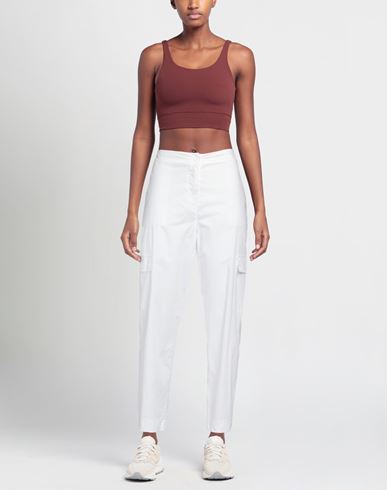 Z. o.e. Zone Of Embroidered Woman Pants White Size L Cotton