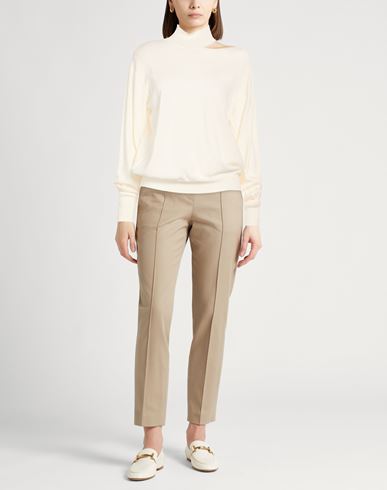 Woman Turtleneck Ivory Size 8 Virgin Wool, Viscose, Polyester