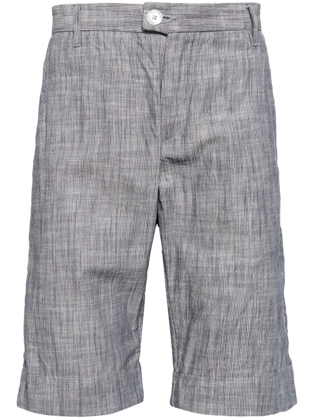 The Duke pinstripe-pattern shorts - Blue