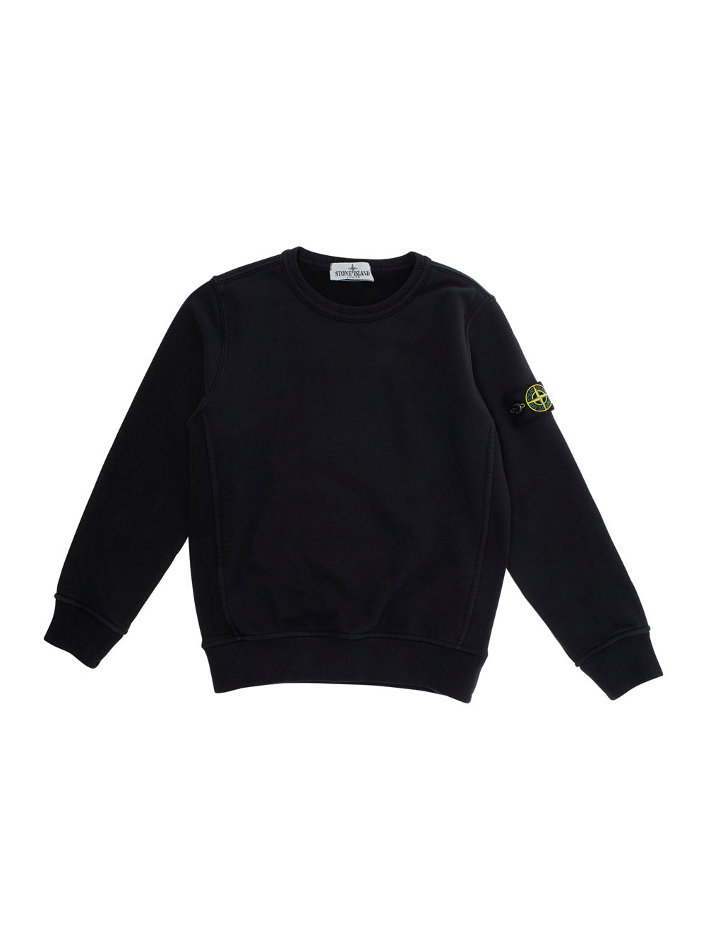 Logo-Patch Cotton Sweatshirt — Black