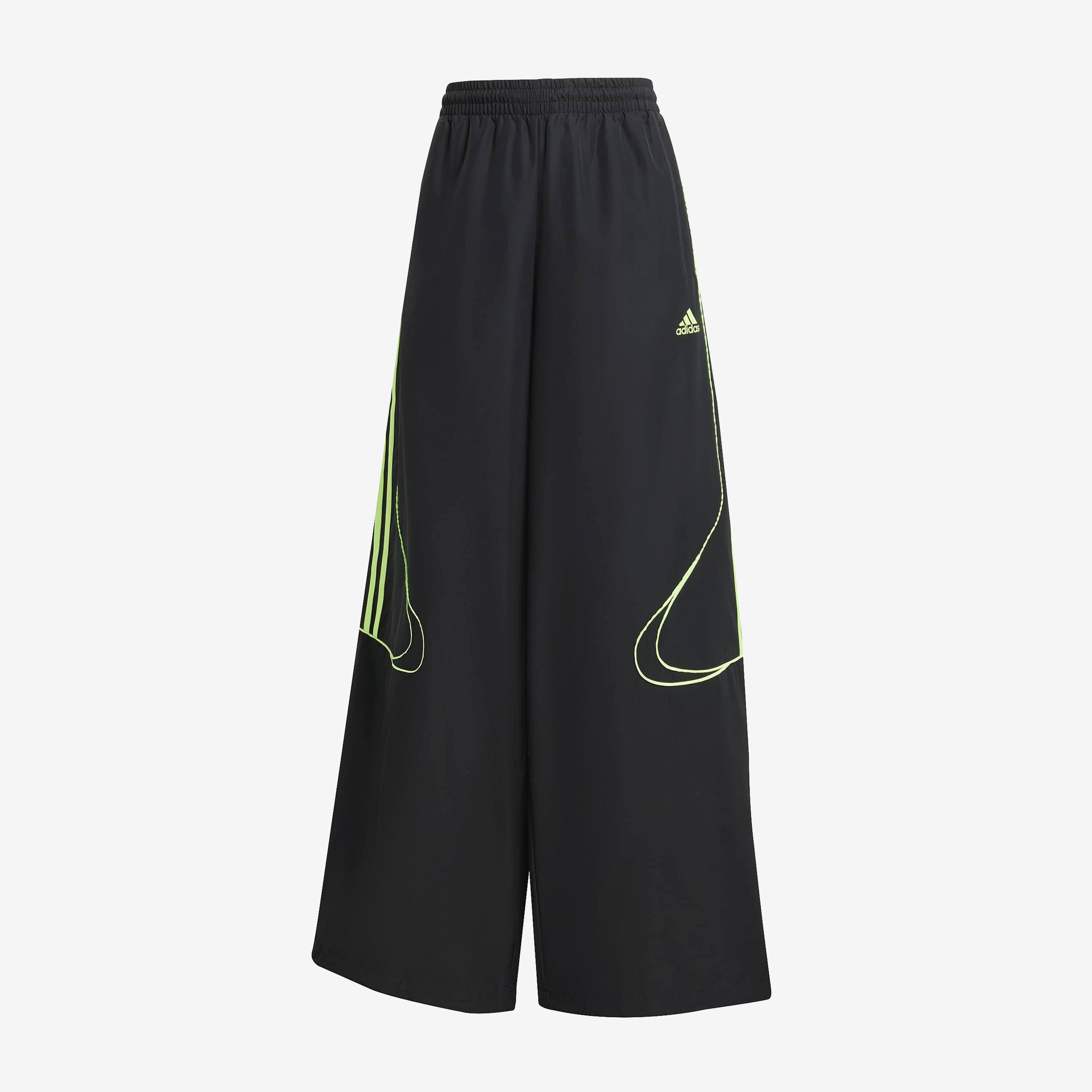 Adidas Women's Teamgeist Tracksuit Pants - black/signal green - unisex