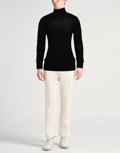Man Turtleneck Black Size XL Virgin Wool