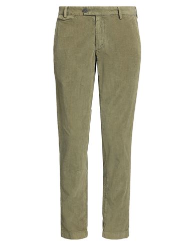 Patrizio Piscaglia Man Pants Military green Size 30 Cotton, Elastane