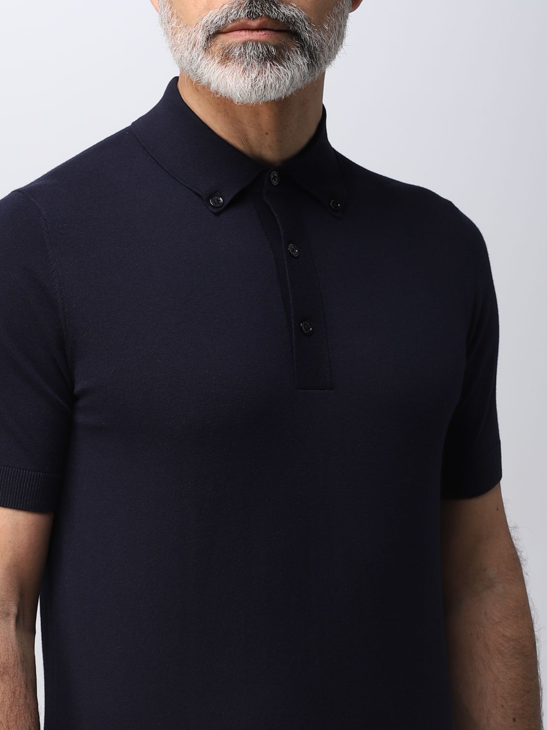 Polo Shirt Men color Blue