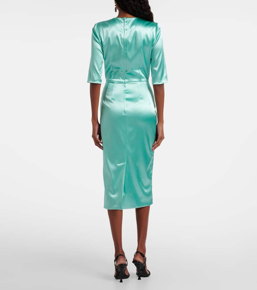 Satin midi dress