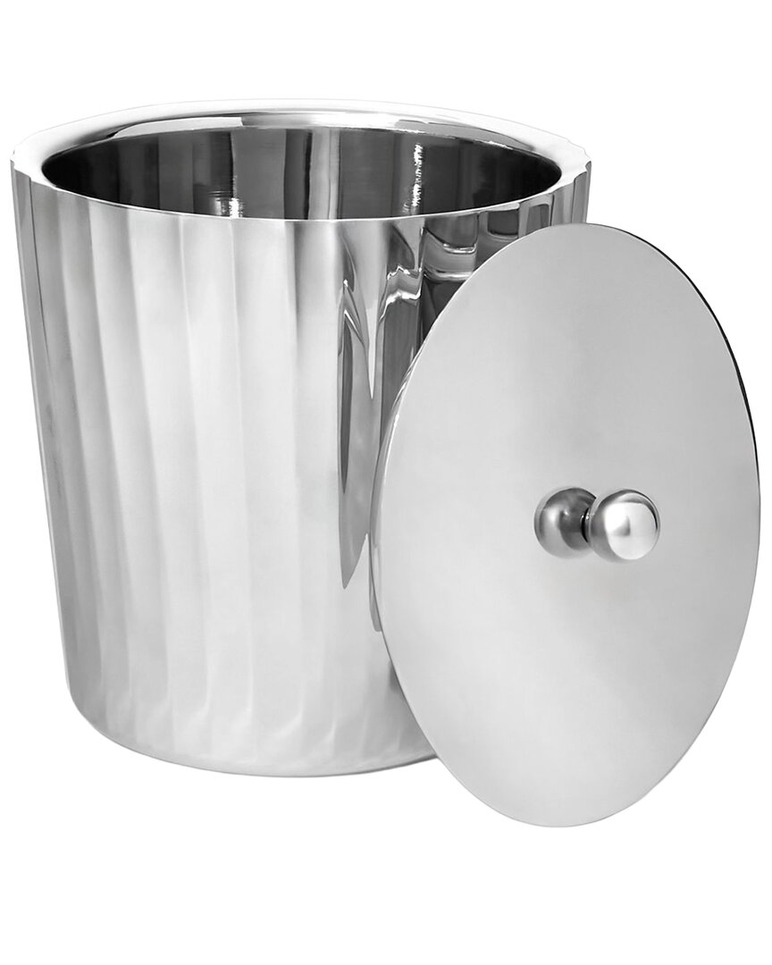 Waves Stainless Steel Ice Bucket