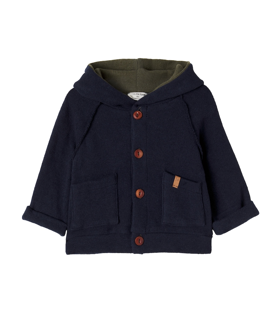 Baby Edmonton hooded cotton-blend cardigan