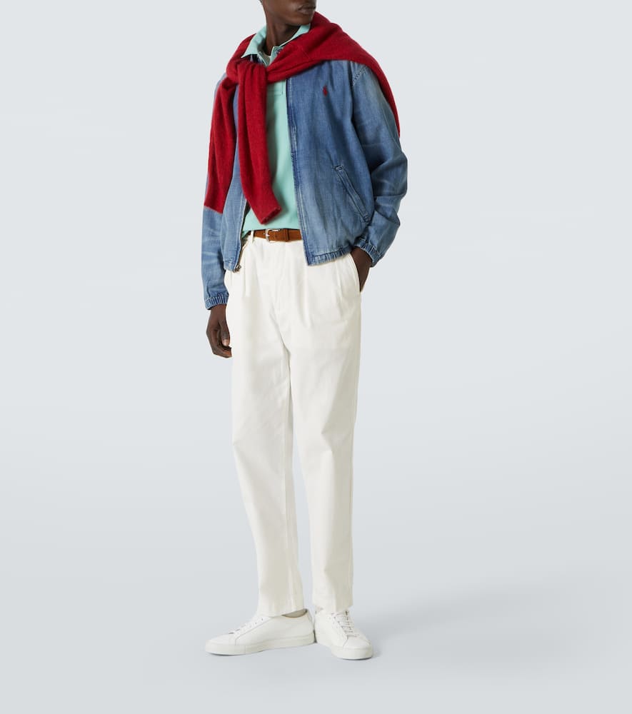 Denim bomber jacket