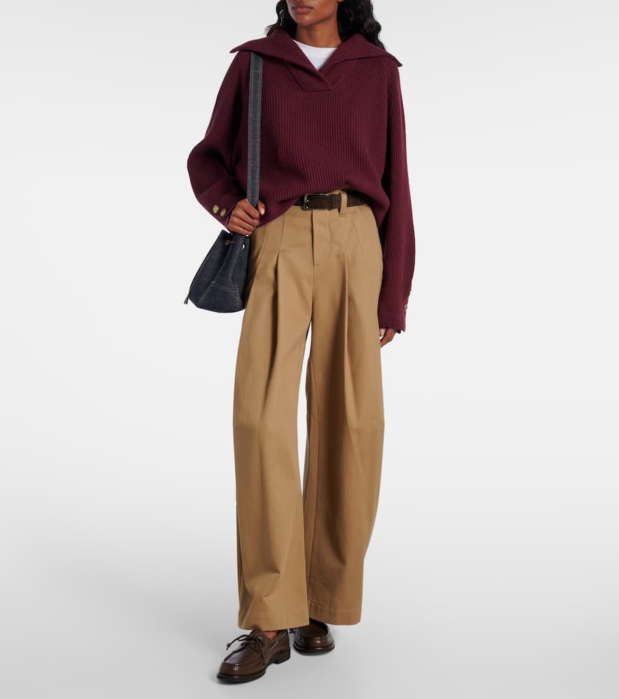 Wool, cashmere, and silk sweater