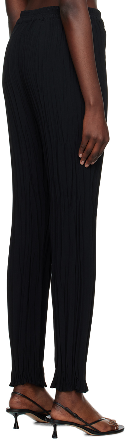 BITE Black Maisie Plissé Trousers