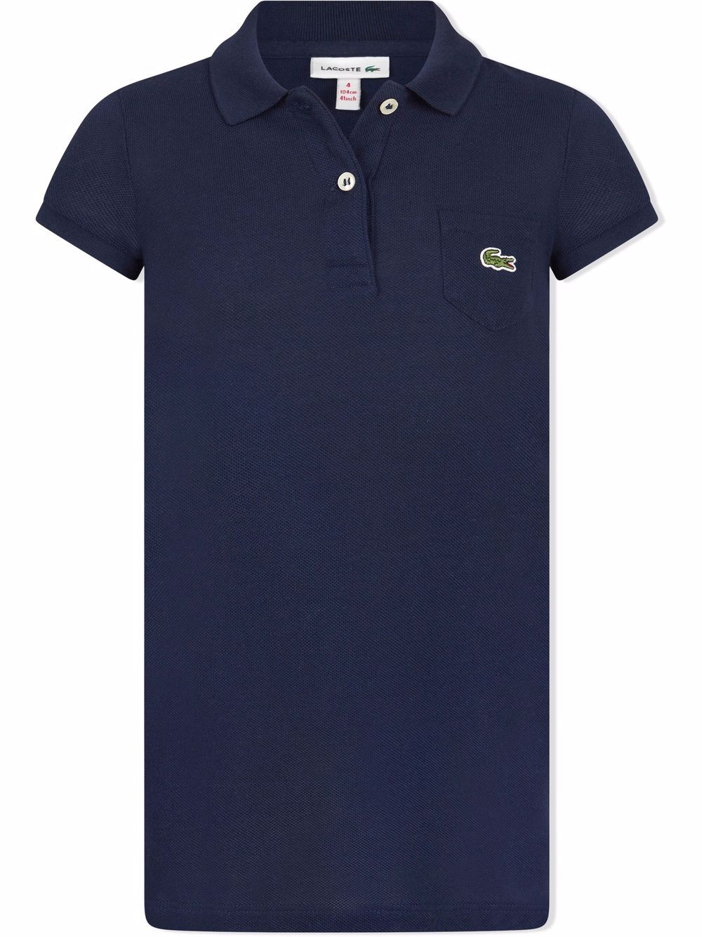 Embroidered logo polo top - Blue
