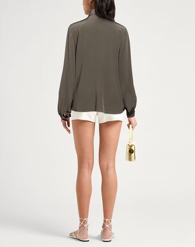 P. a.r. o.s. h. Woman Top Taupe Size L Silk