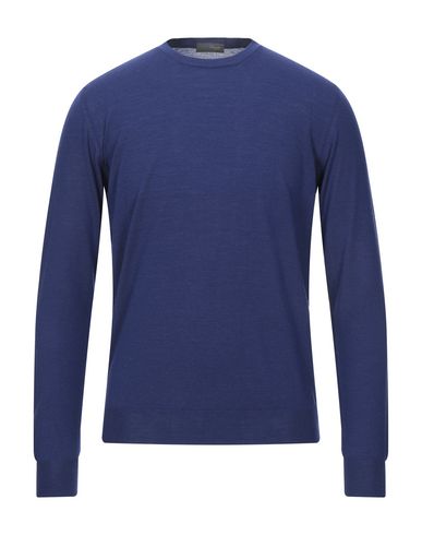 Man Sweater Blue Size 42 Super 140s Wool