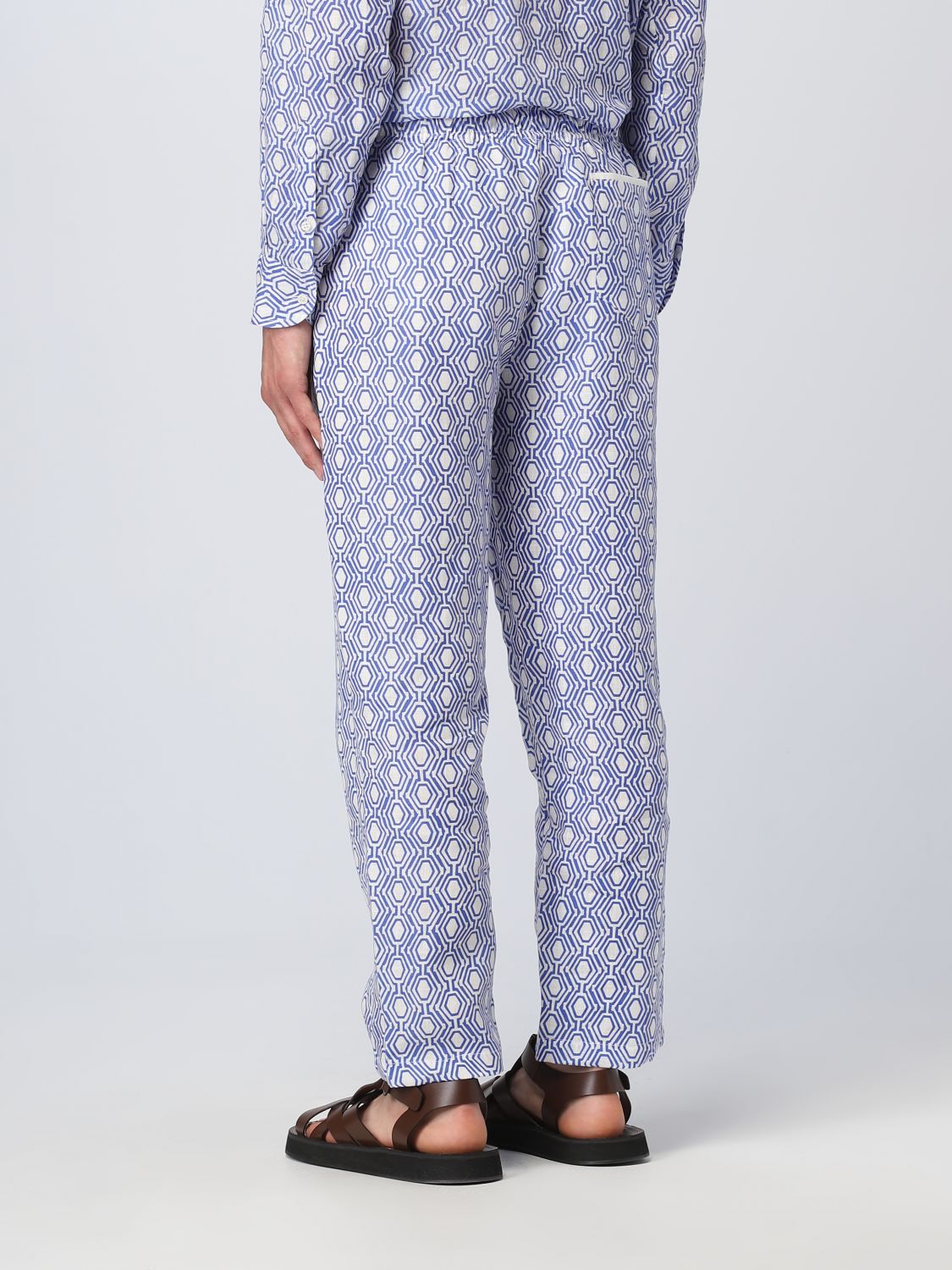 Pants Men color Gnawed Blue