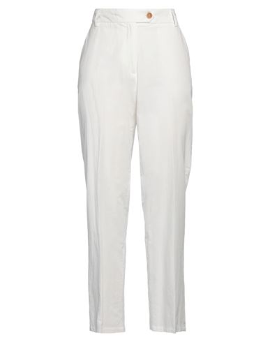 Woman Pants White Size 4 Cotton