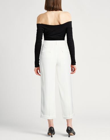 Easy Woman Pants White Size 6 Polyester