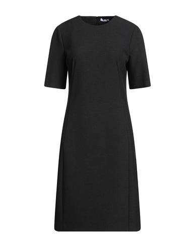 Easy Woman Midi dress Charcoal Size 6 Polyester, Viscose, Cotton, Elastane