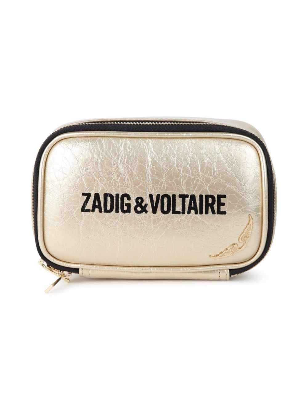 Logo-print shoulder bag - Gold