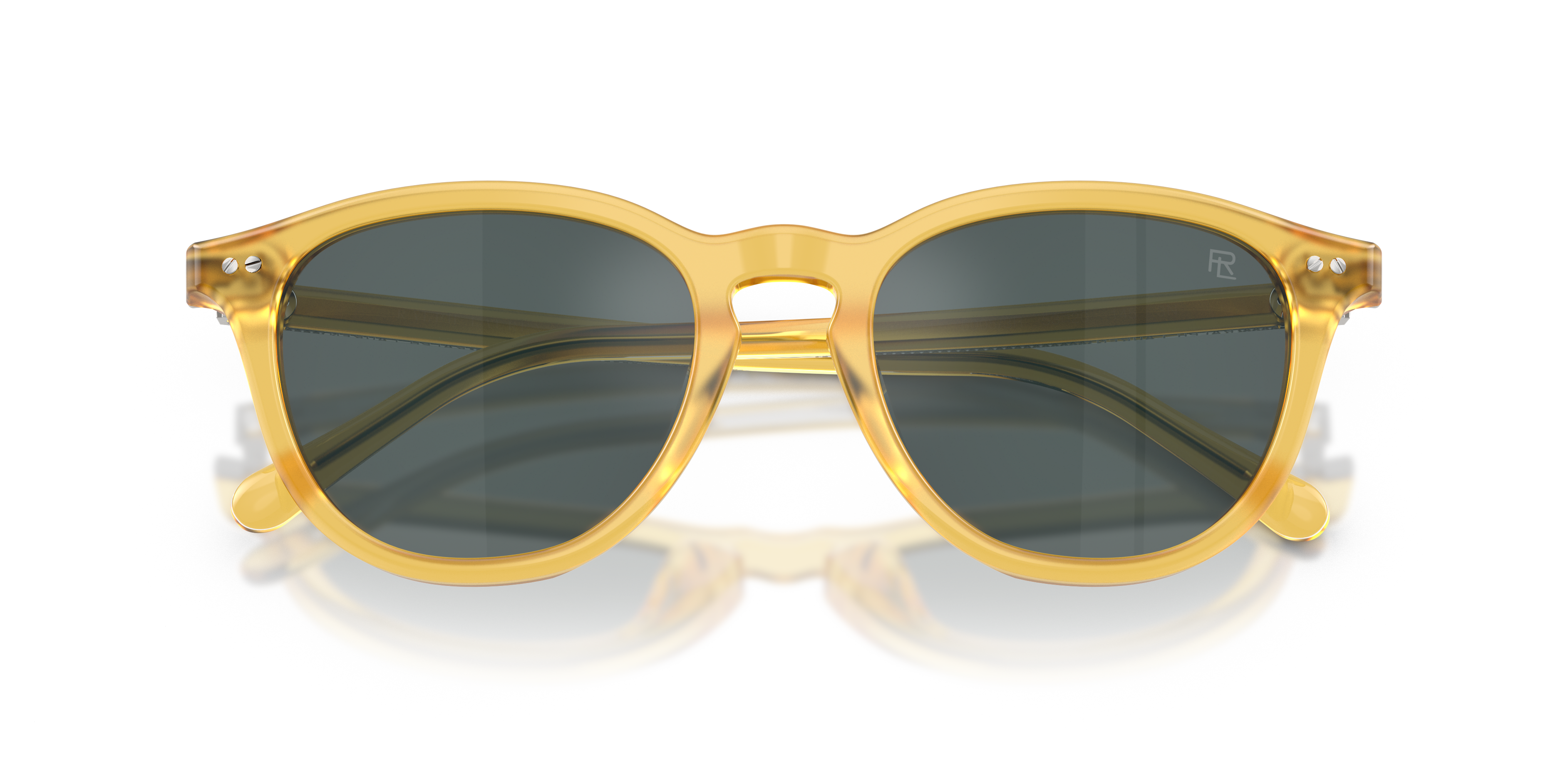 Ralph Lauren Hombre Ralph Lauren RL8241U 50053R Gafas de sol Acetato Amarillo Gris Pantos Normal reflejado