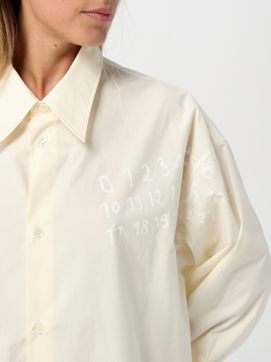 Poplin shirt dress - White