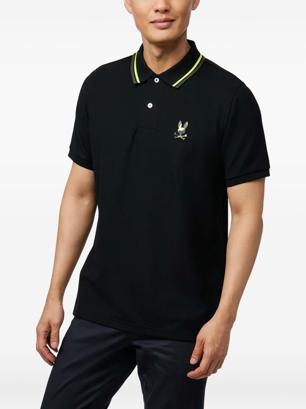 Plano Piqué polo shirt - Black