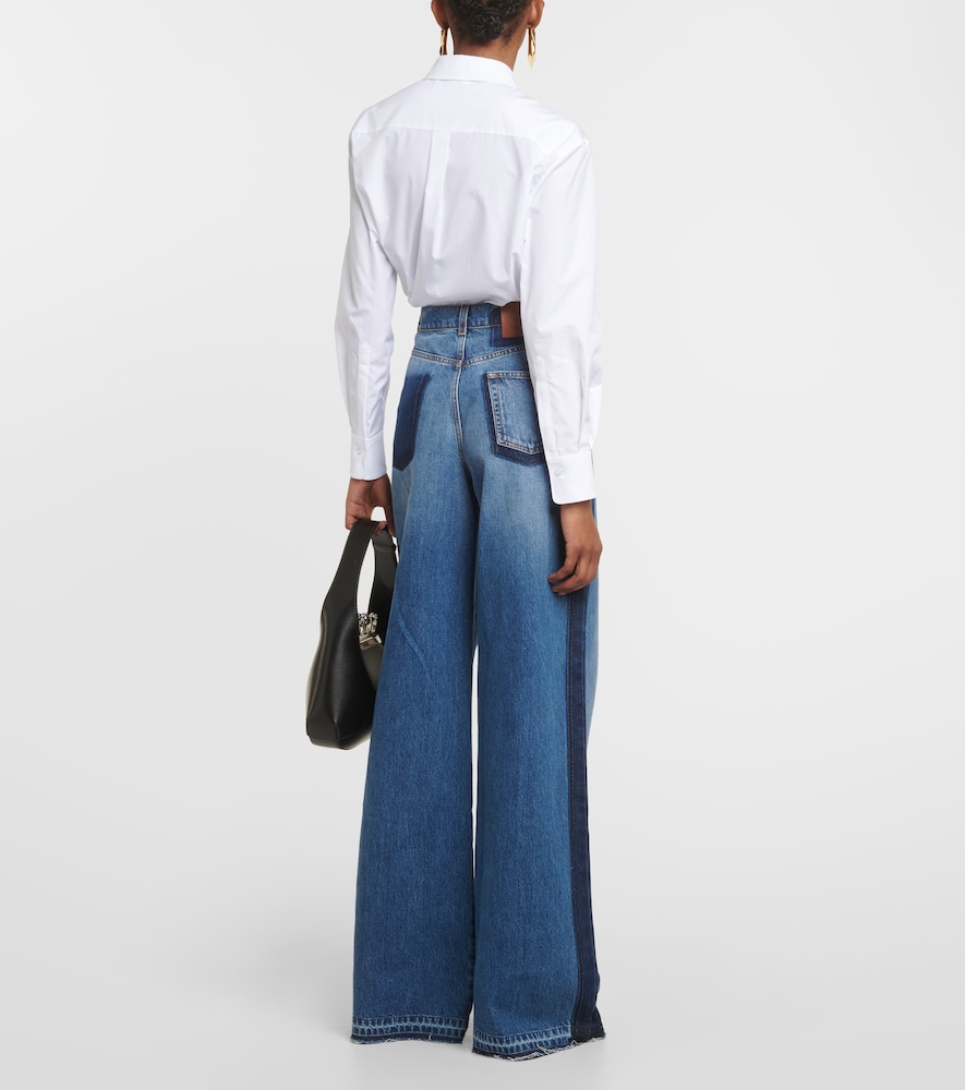 High-rise wide-leg jeans