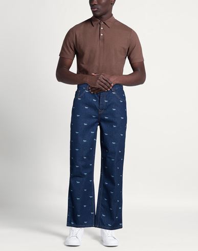 Maison Kitsuné Man Jeans Blue Size 30 Cotton