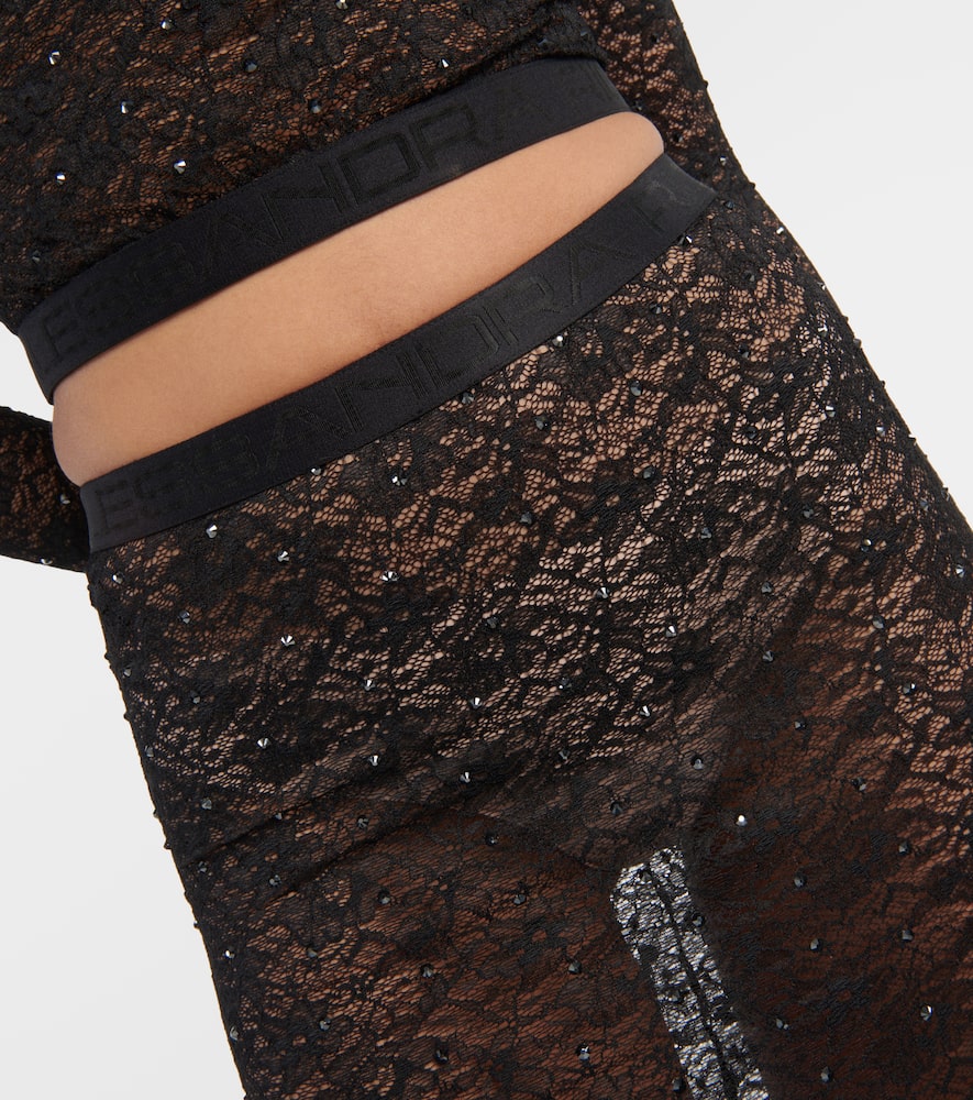 Lace pencil skirt